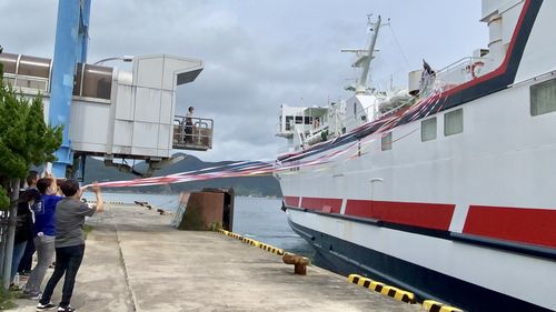 お見送り🚢上五島総務課