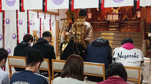 政彦神社参拝⛩上五島総務課
