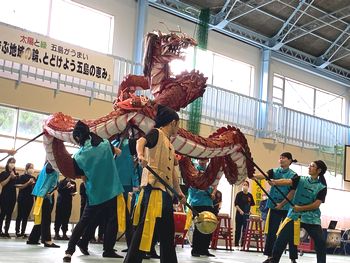 龍踊り披露🐉上五島総務課