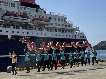 にっぽん丸寄港🚢龍踊り披露🐉上五島総務課