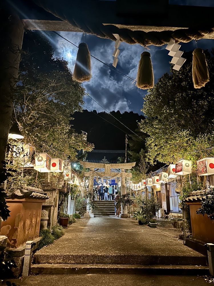 政彦神社 秋の大祭･夜の部⛩上五島総務課