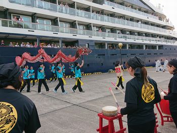 ル・ジャック・カルティエ寄港～龍踊り披露🐉上五島総務課