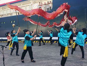 にっぽん丸寄港～龍踊り披露！🐉上五島総務課
