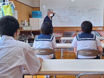 上五島中学校 総合学習授業🏫上五島総務課